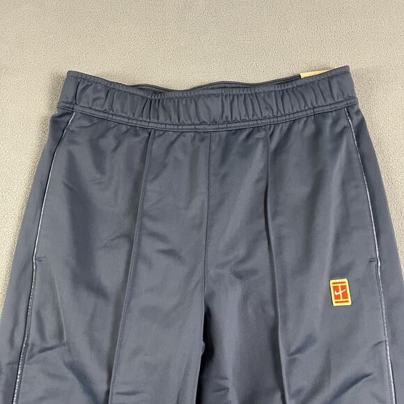 Nike Pants Mens Small Blue Court Heritage Tennis Track Zip Up Athletic Pockets - Picture 2 of 12